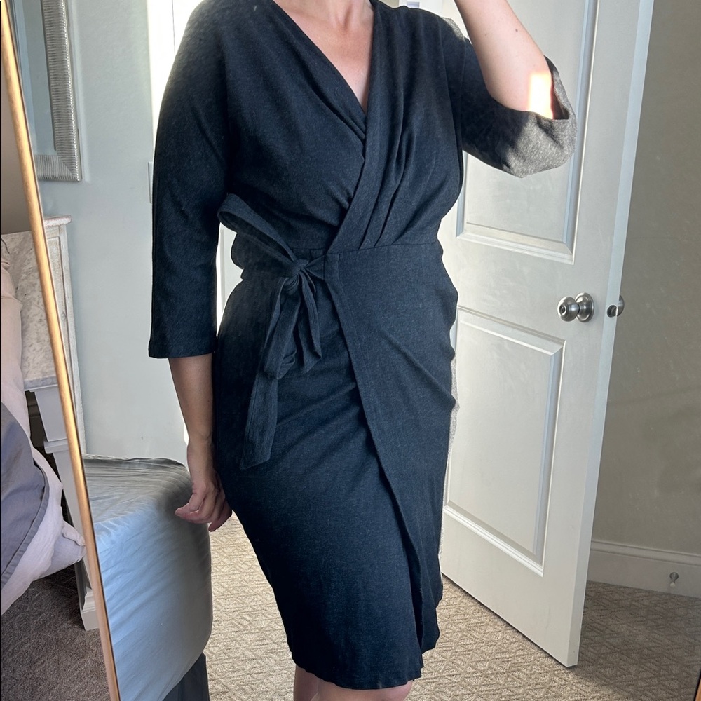 Elegant Black Wrap Dress